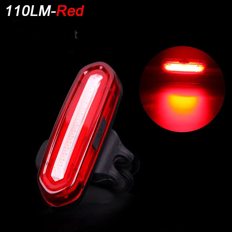 Luz Trasera de Bicicleta BUCKLOS – LED Recargable, 6 Modos, Impermeable IPX6