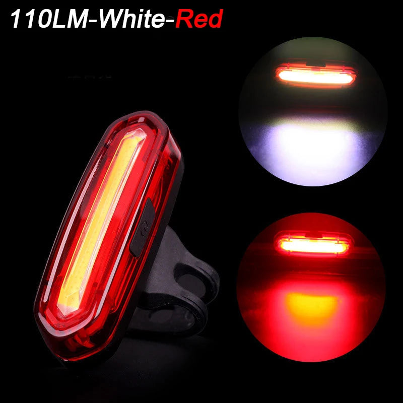 Luz Trasera de Bicicleta BUCKLOS – LED Recargable, 6 Modos, Impermeable IPX6