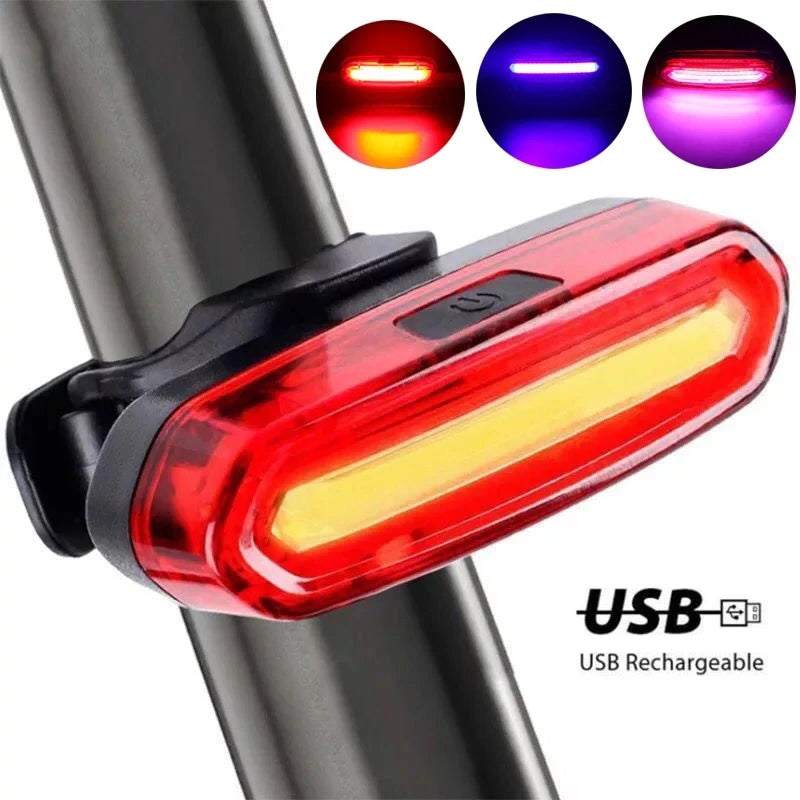 Luz Trasera de Bicicleta BUCKLOS – LED Recargable, 6 Modos, Impermeable IPX6