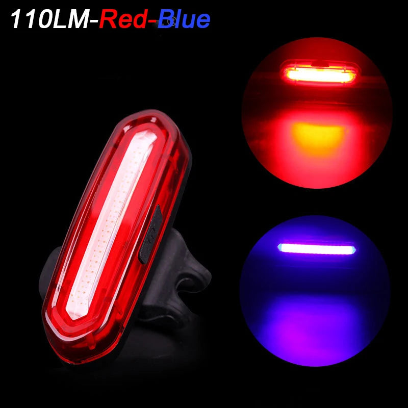 Luz Trasera de Bicicleta BUCKLOS – LED Recargable, 6 Modos, Impermeable IPX6