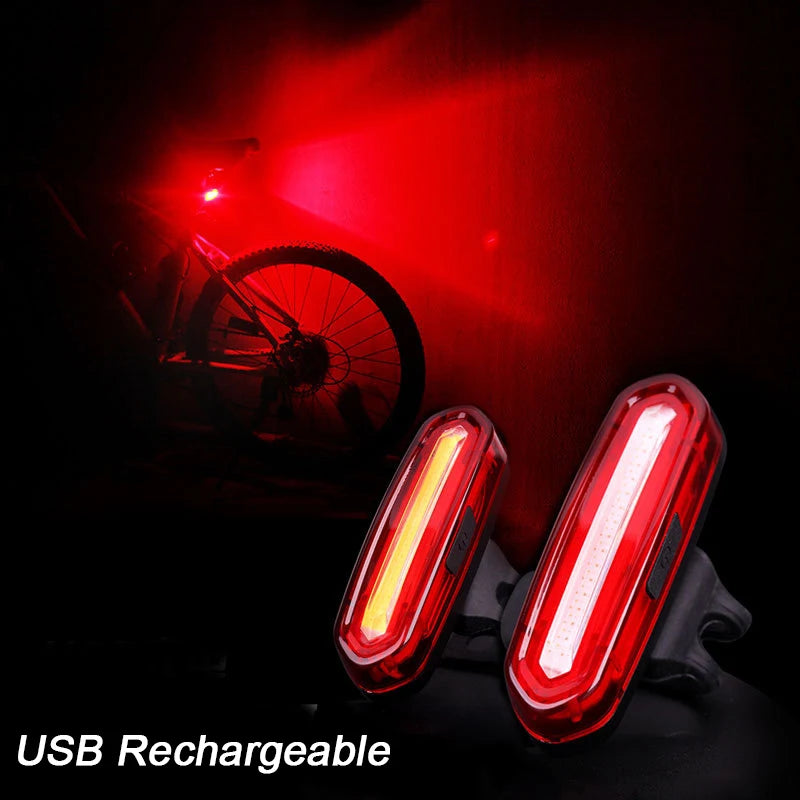 Luz Trasera de Bicicleta BUCKLOS – LED Recargable, 6 Modos, Impermeable IPX6