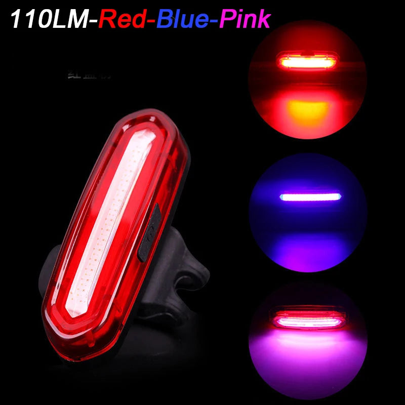 Luz Trasera de Bicicleta BUCKLOS – LED Recargable, 6 Modos, Impermeable IPX6